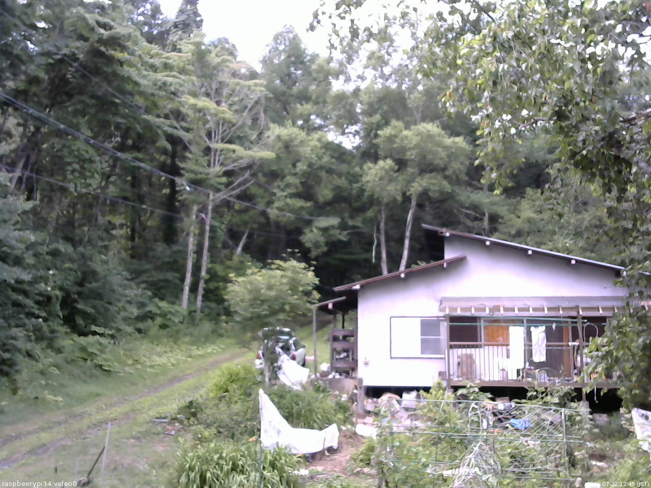 長野県菅平高原 ゆたか山荘 西側(坂上) 2025/07/22 12:45