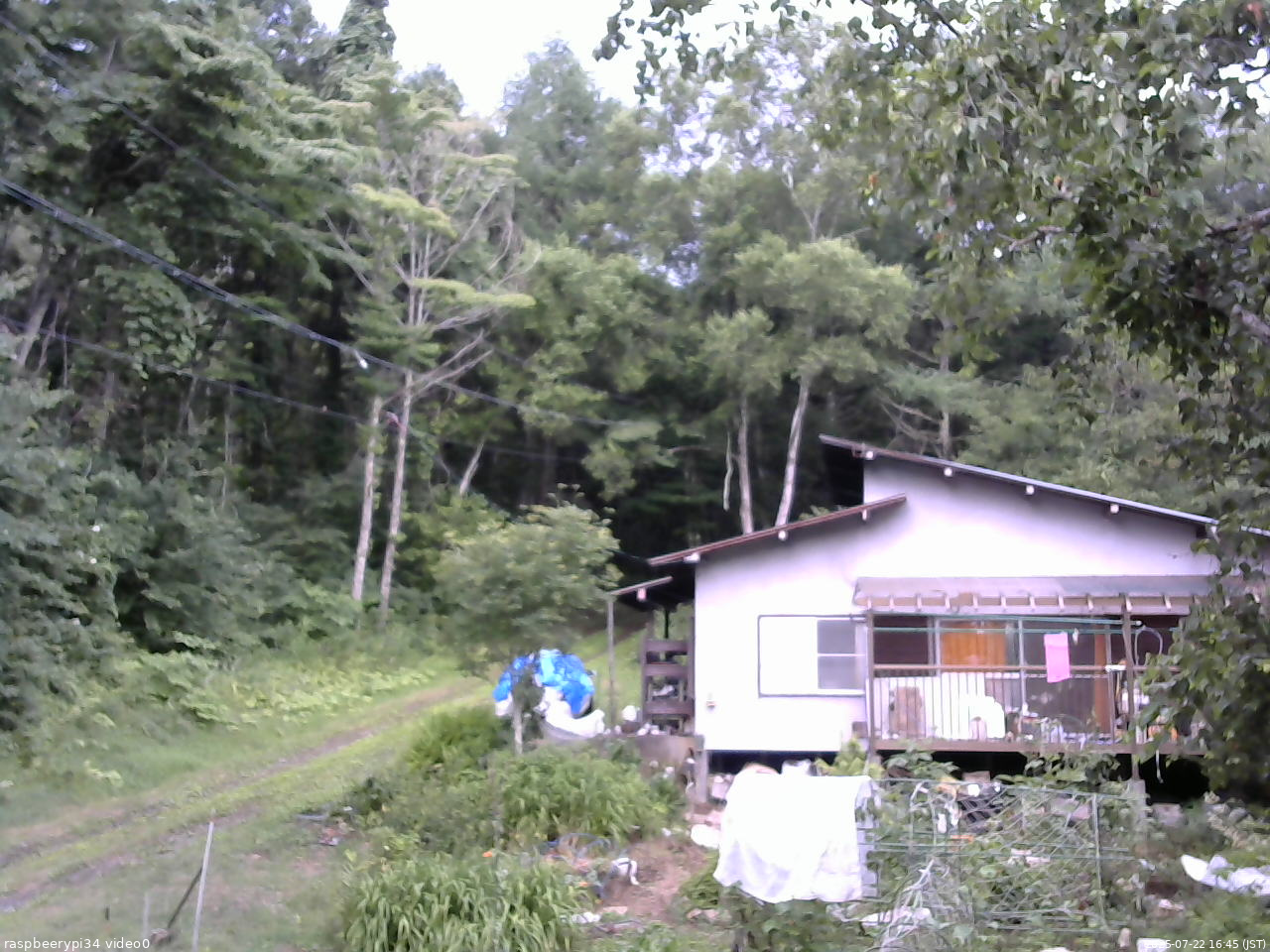長野県菅平高原 ゆたか山荘 西側(坂上) 2025/07/22 16:45