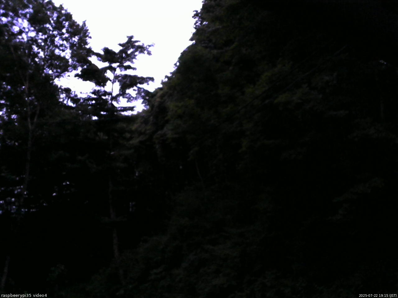長野県菅平高原 ゆたか山荘 東側上空 2025/07/22 19:15