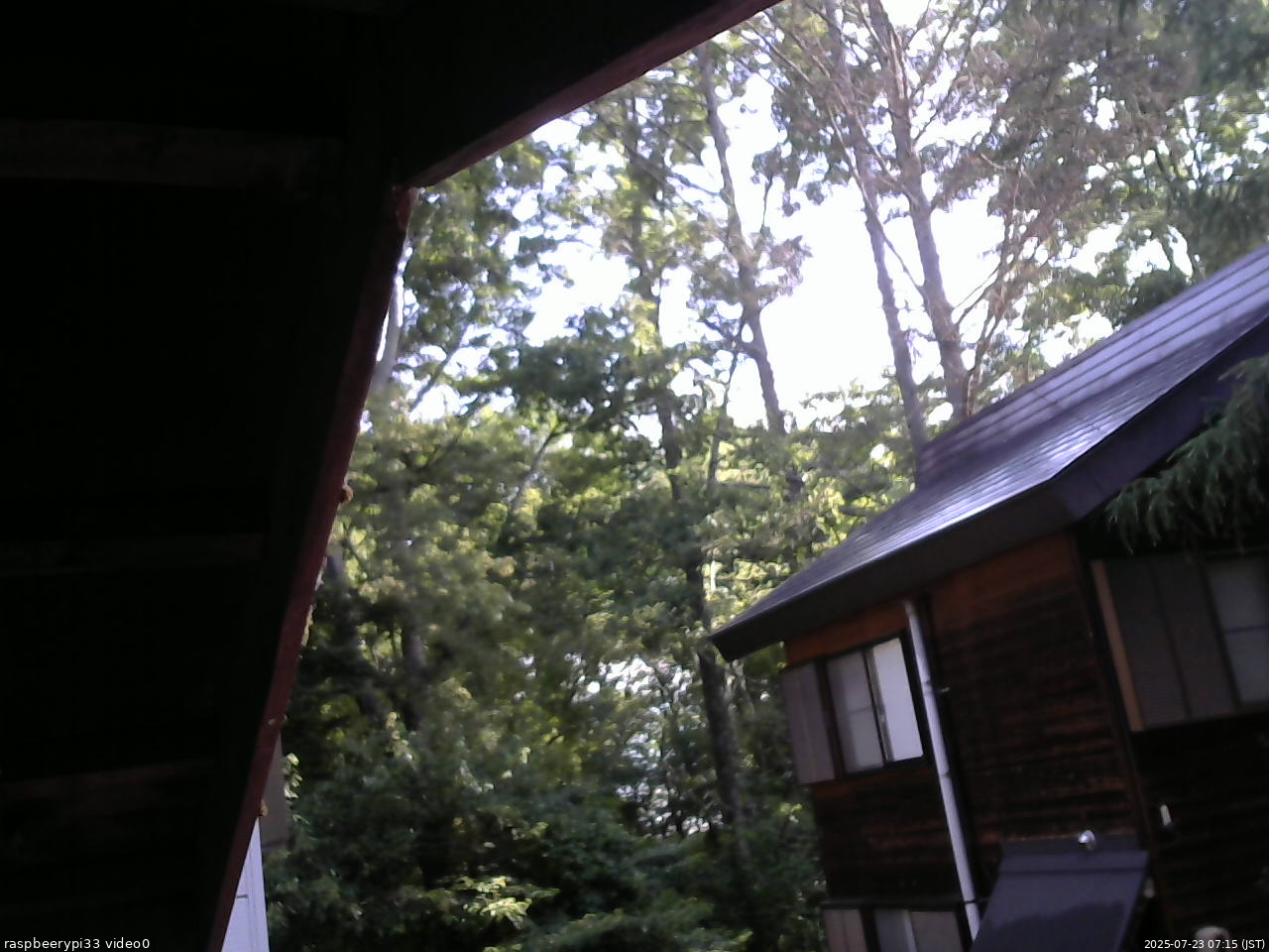 長野県菅平高原 ゆたか山荘 北側 2025/07/23 07:15
