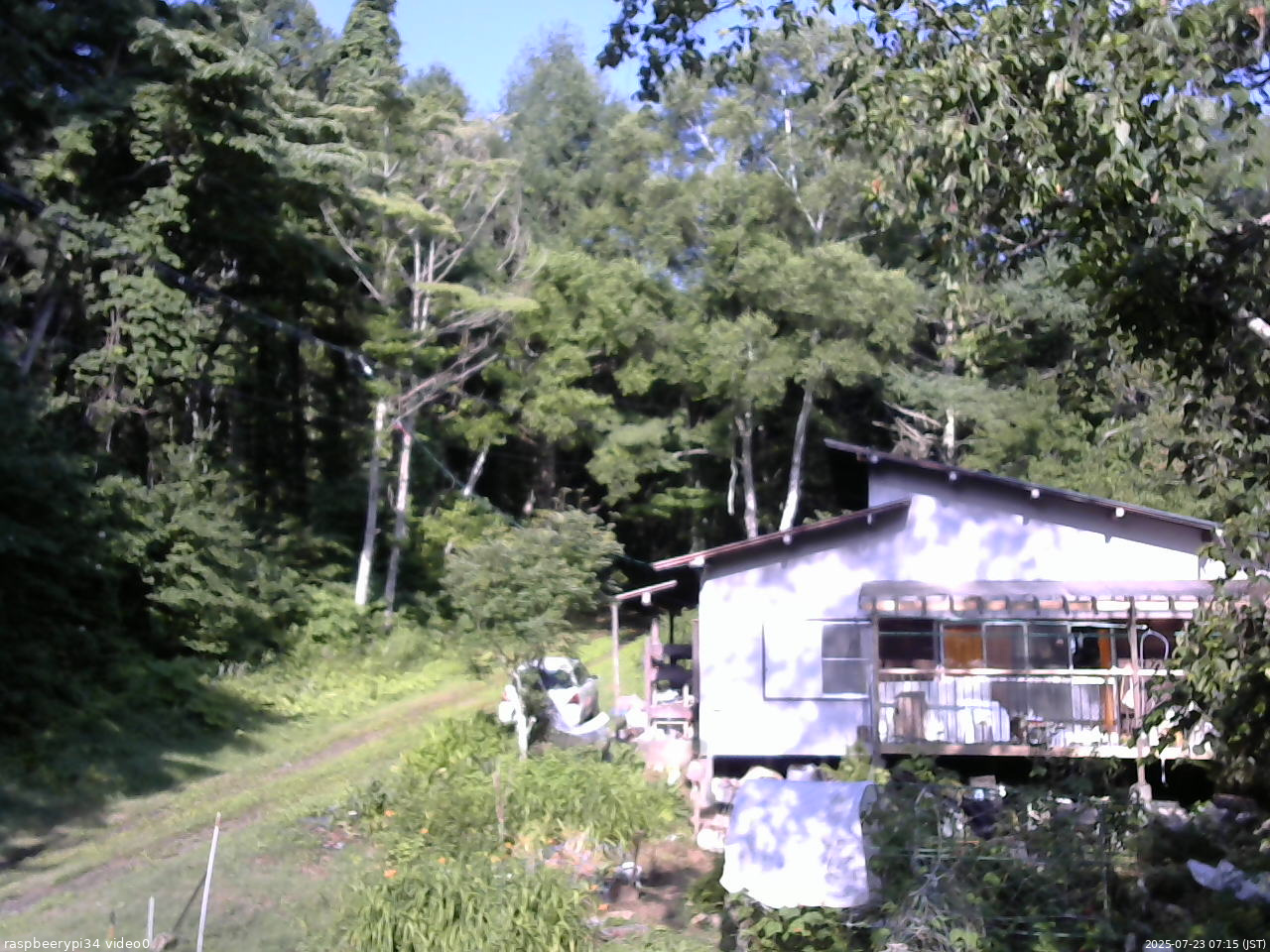 長野県菅平高原 ゆたか山荘 西側(坂上) 2025/07/23 07:15