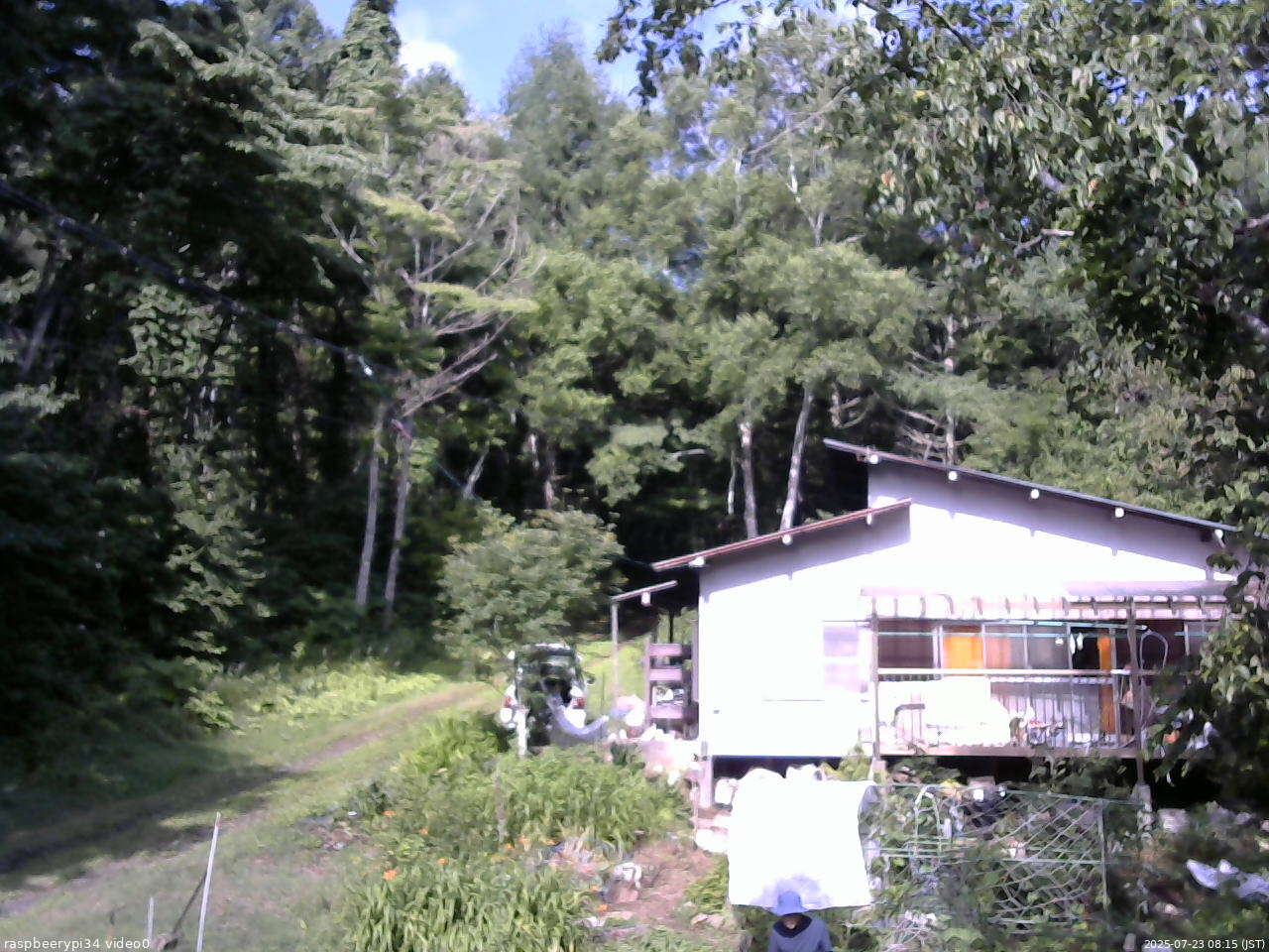 長野県菅平高原 ゆたか山荘 西側(坂上) 2025/07/23 08:15