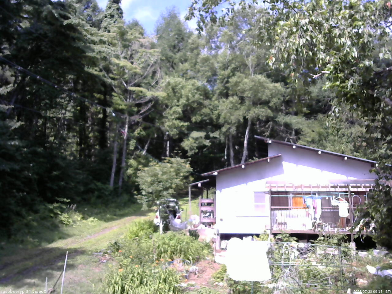 長野県菅平高原 ゆたか山荘 西側(坂上) 2025/07/23 09:15