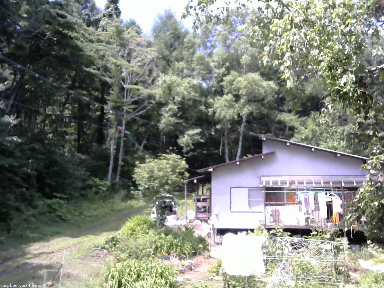 長野県菅平高原 ゆたか山荘 西側(坂上) 2025/07/23 10:45