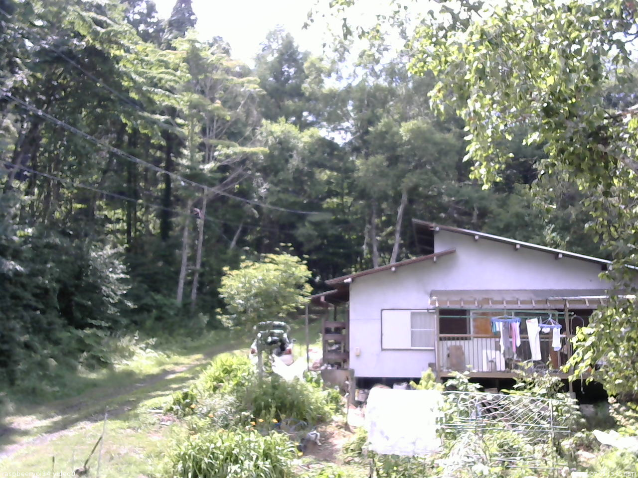 長野県菅平高原 ゆたか山荘 西側(坂上) 2025/07/23 13:45