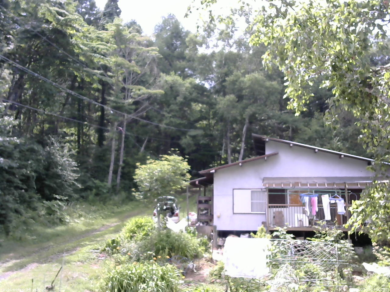 長野県菅平高原 ゆたか山荘 西側(坂上) 2025/07/23 14:00