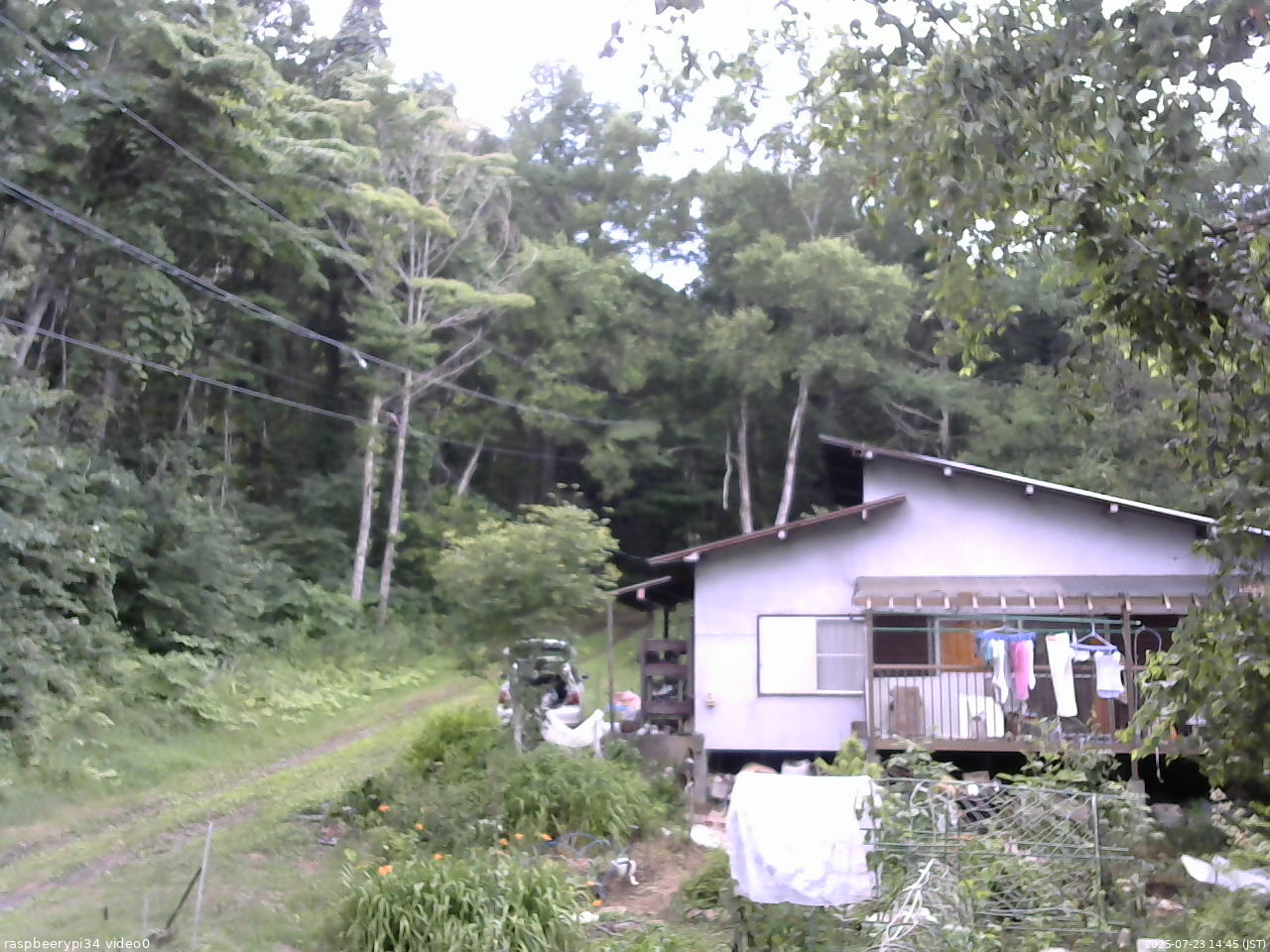 長野県菅平高原 ゆたか山荘 西側(坂上) 2025/07/23 14:45