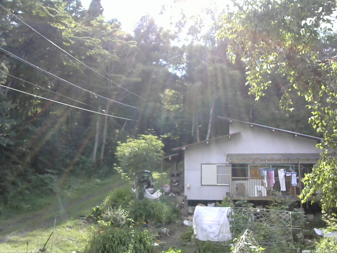 長野県菅平高原 ゆたか山荘 西側(坂上) 2025/07/23 15:45