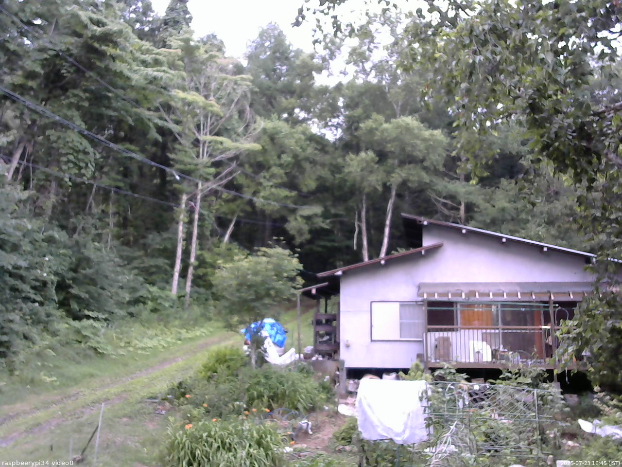 長野県菅平高原 ゆたか山荘 西側(坂上) 2025/07/23 16:45