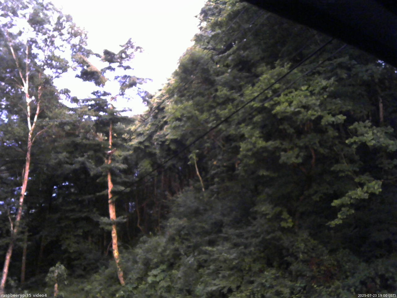 長野県菅平高原 ゆたか山荘 東側上空 2025/07/23 19:00