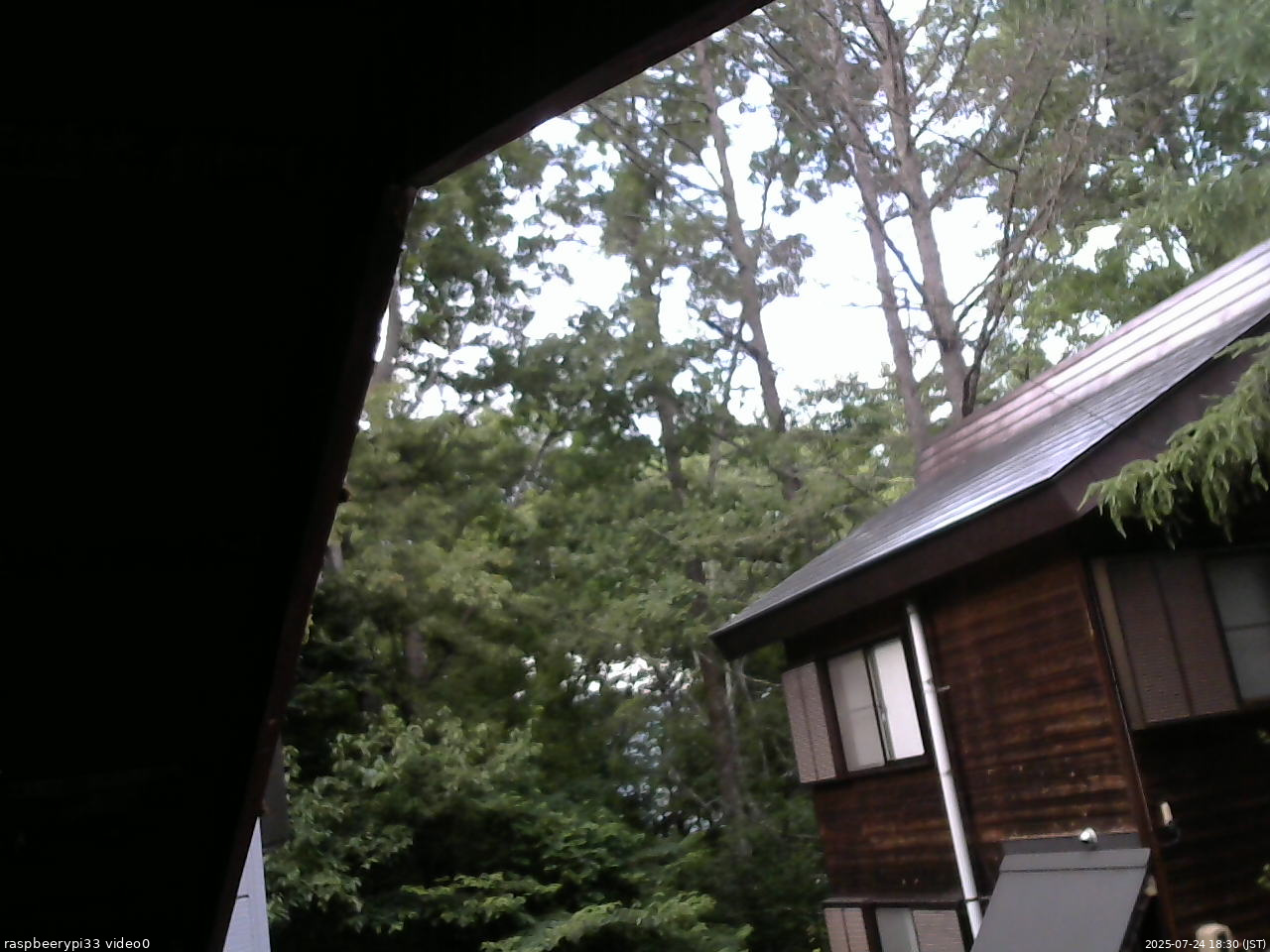 長野県菅平高原 ゆたか山荘 北側 2025/07/24 18:30