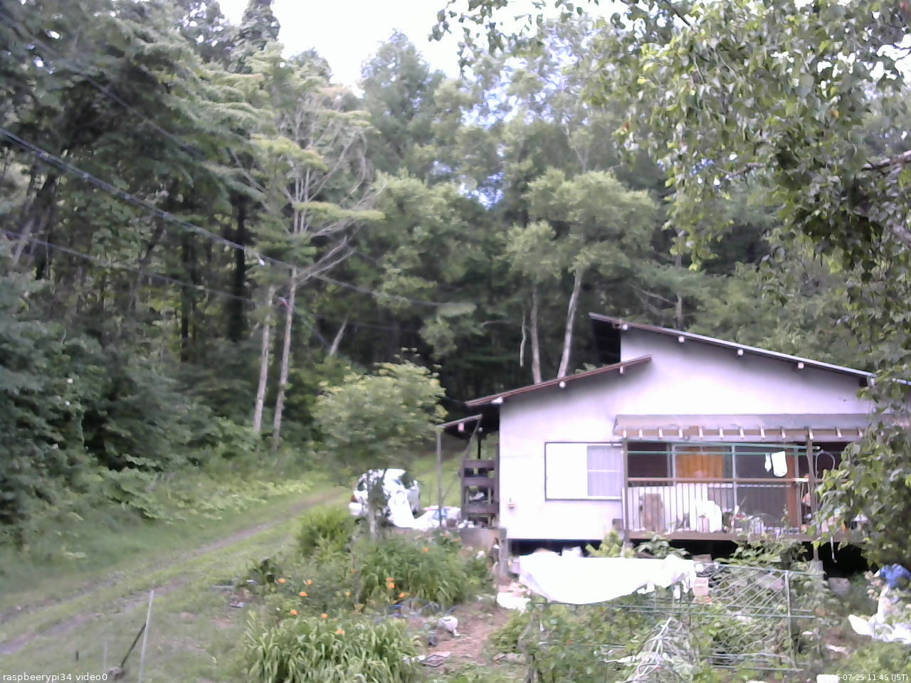 長野県菅平高原 ゆたか山荘 西側(坂上) 2025/07/25 11:45