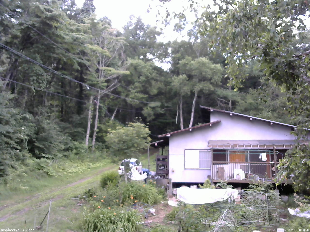 長野県菅平高原 ゆたか山荘 西側(坂上) 2025/07/25 15:00