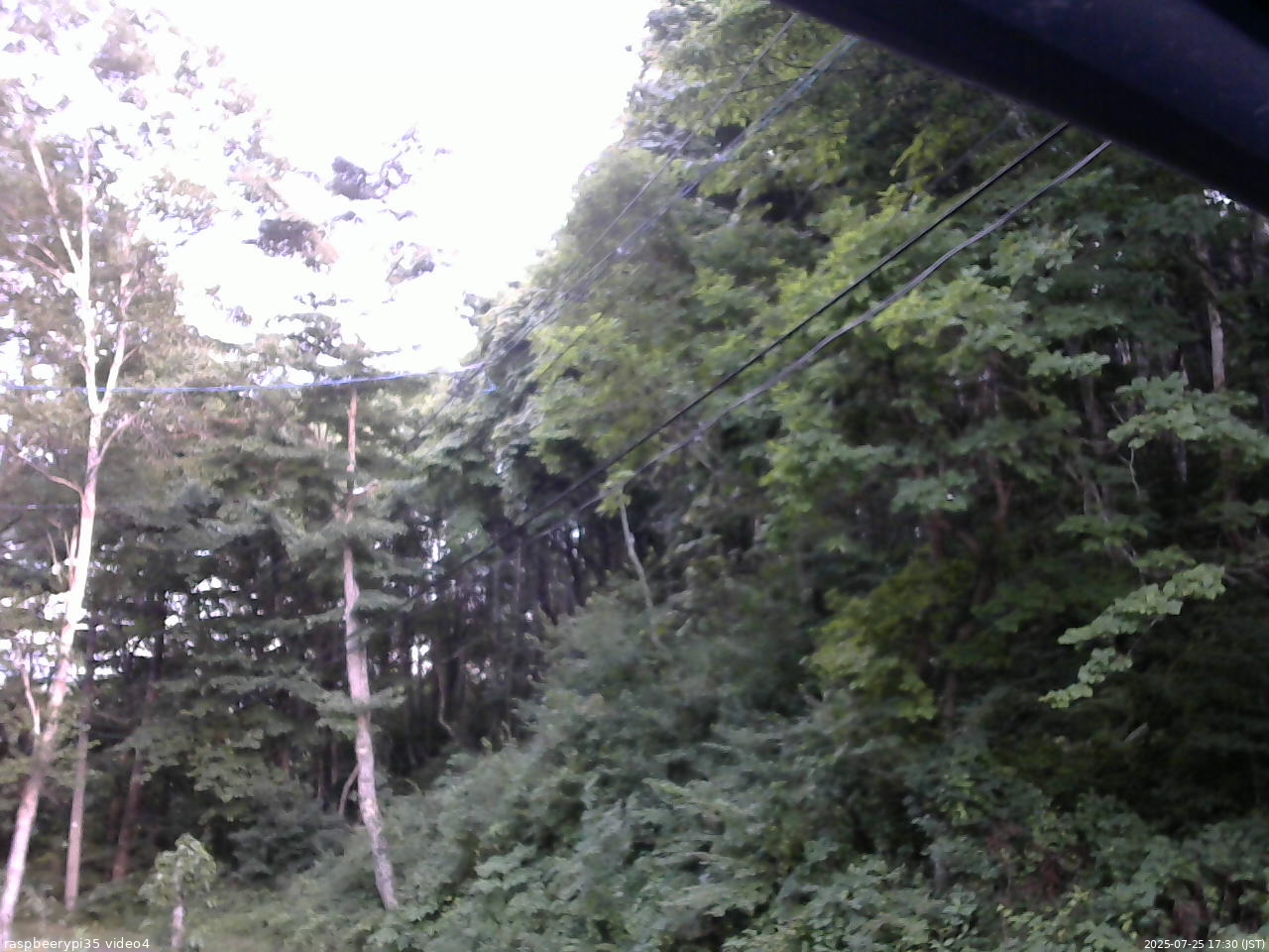 長野県菅平高原 ゆたか山荘 東側上空 2025/07/25 17:30