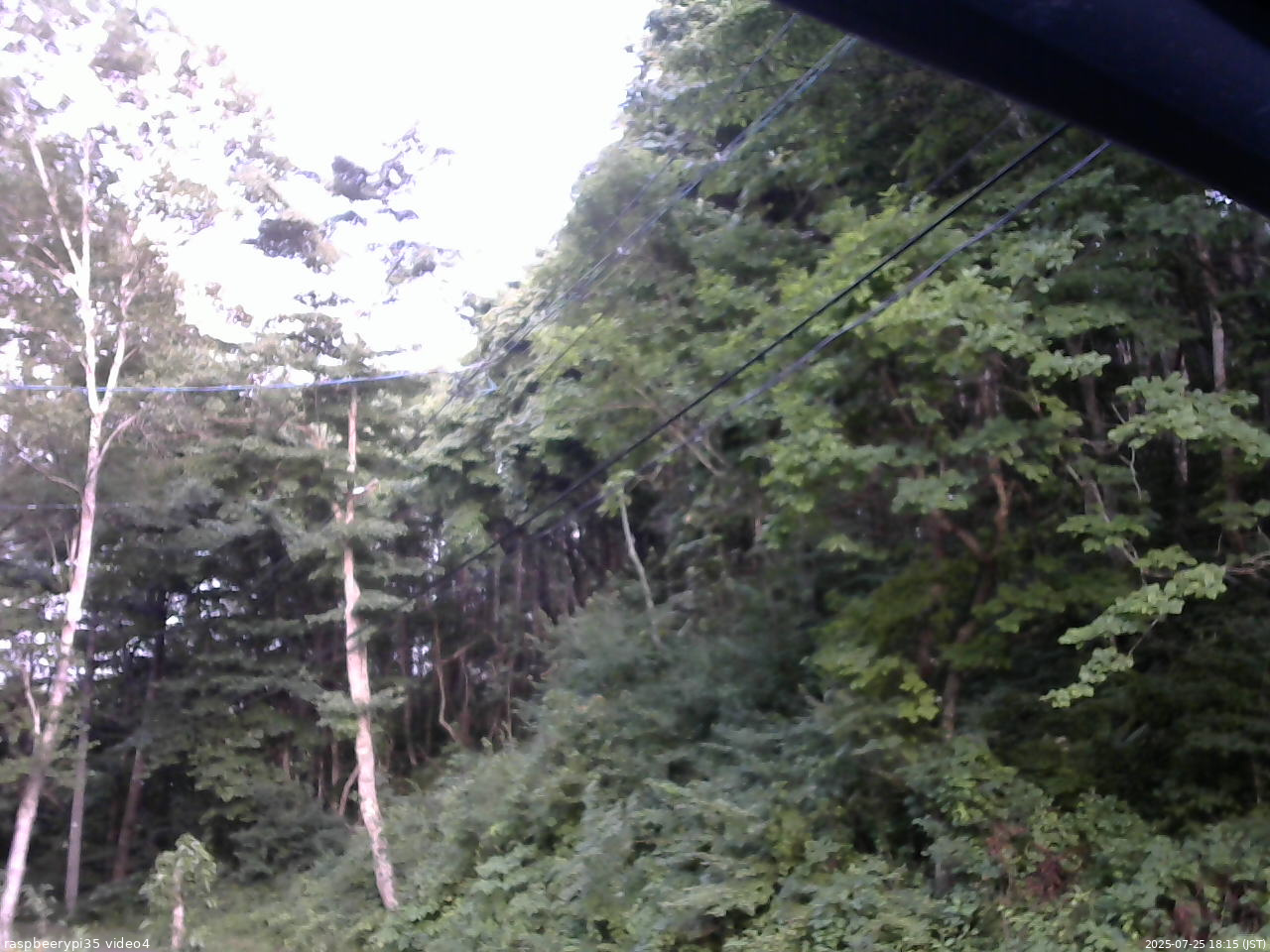 長野県菅平高原 ゆたか山荘 東側上空 2025/07/25 18:15