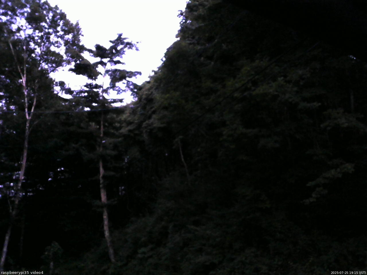 長野県菅平高原 ゆたか山荘 東側上空 2025/07/25 19:15