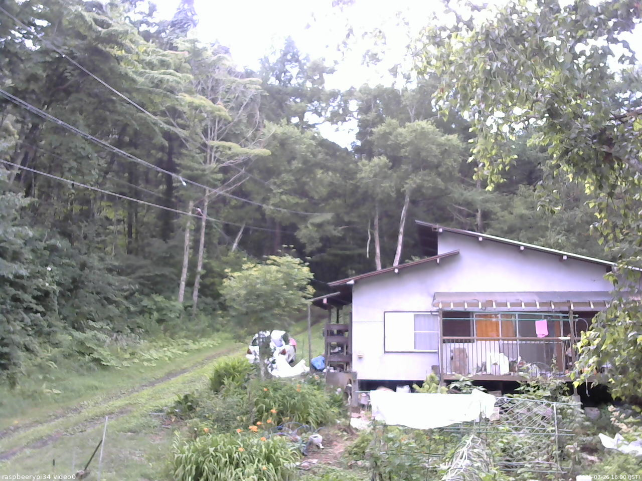 長野県菅平高原 ゆたか山荘 西側(坂上) 2025/07/26 16:00