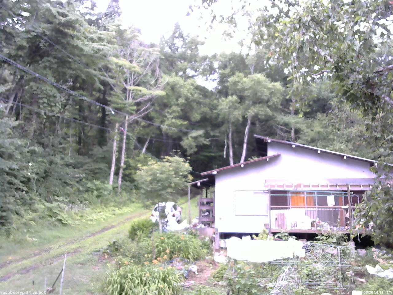 長野県菅平高原 ゆたか山荘 西側(坂上) 2025/07/26 16:45