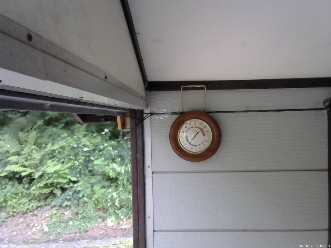 長野県菅平高原 ゆたか山荘 温度計 2025/07/26 11:45