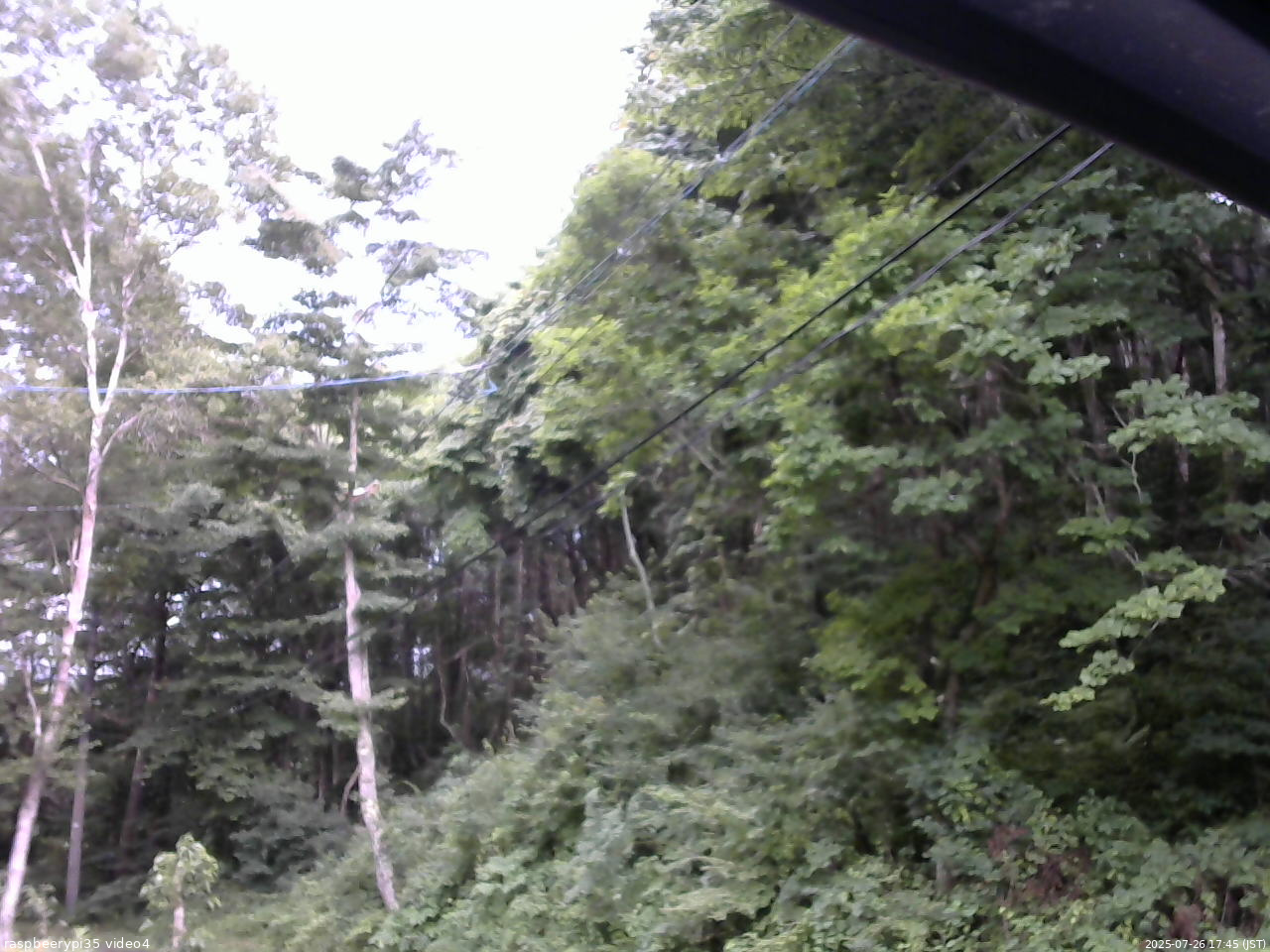 長野県菅平高原 ゆたか山荘 東側上空 2025/07/26 17:45