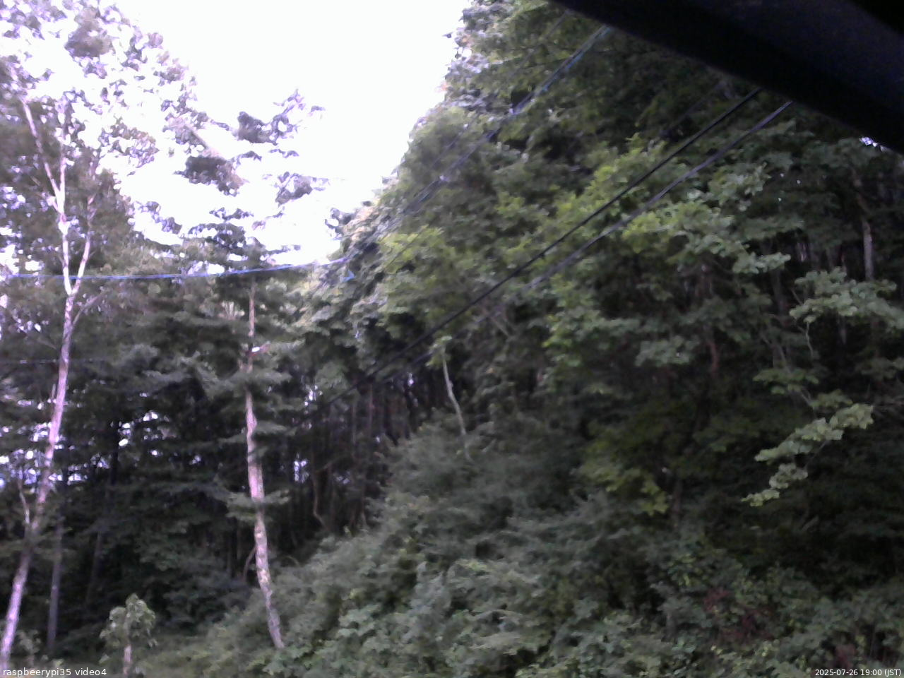 長野県菅平高原 ゆたか山荘 東側上空 2025/07/26 19:00
