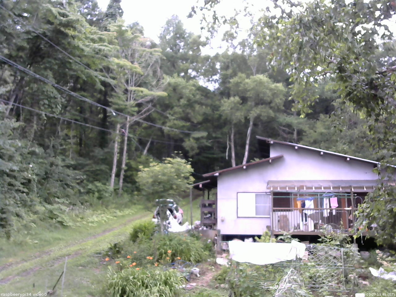 長野県菅平高原 ゆたか山荘 西側(坂上) 2025/07/27 13:45