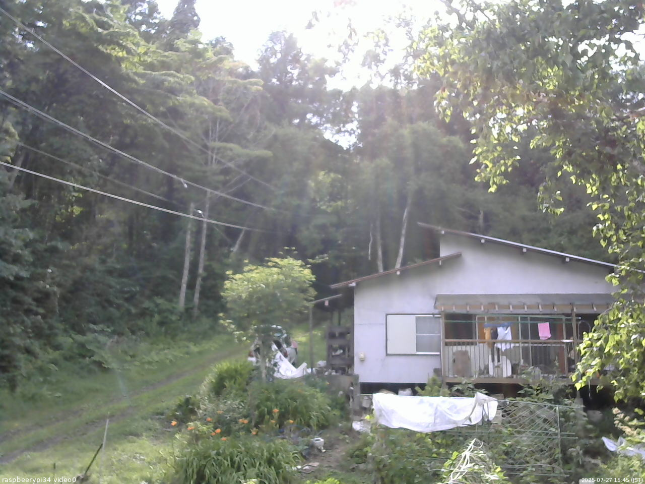 長野県菅平高原 ゆたか山荘 西側(坂上) 2025/07/27 15:45