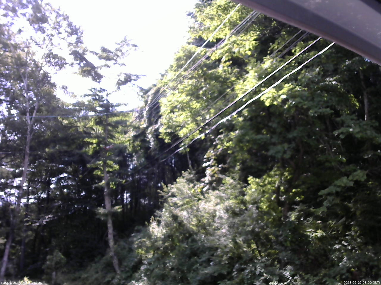 長野県菅平高原 ゆたか山荘 東側上空 2025/07/27 08:00