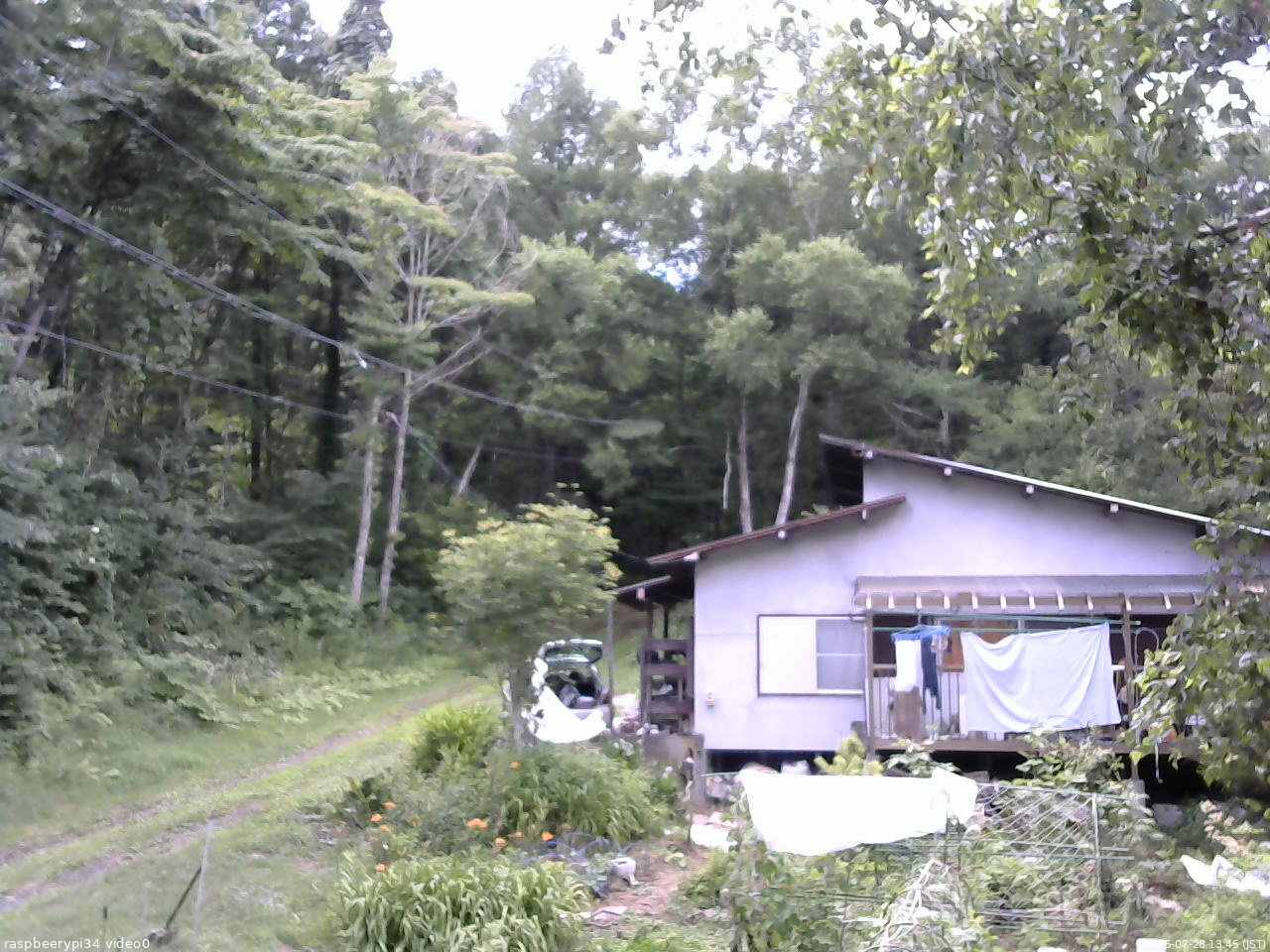 長野県菅平高原 ゆたか山荘 西側(坂上) 2025/07/28 13:45