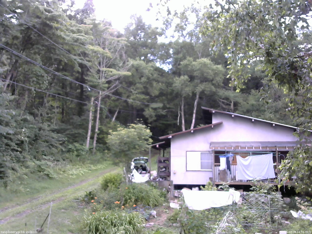 長野県菅平高原 ゆたか山荘 西側(坂上) 2025/07/28 14:15