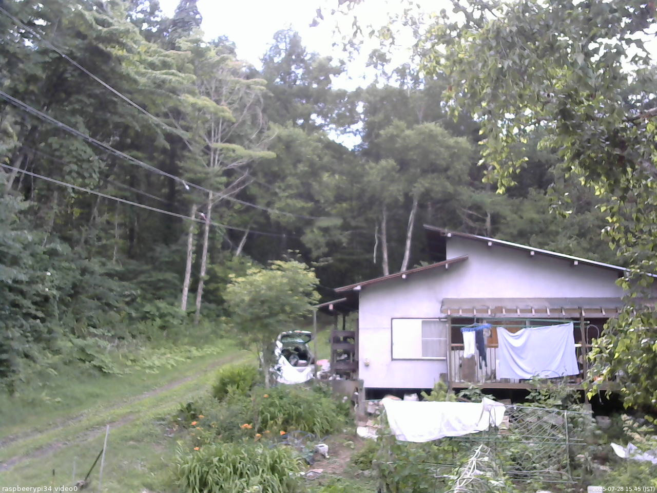 長野県菅平高原 ゆたか山荘 西側(坂上) 2025/07/28 15:45