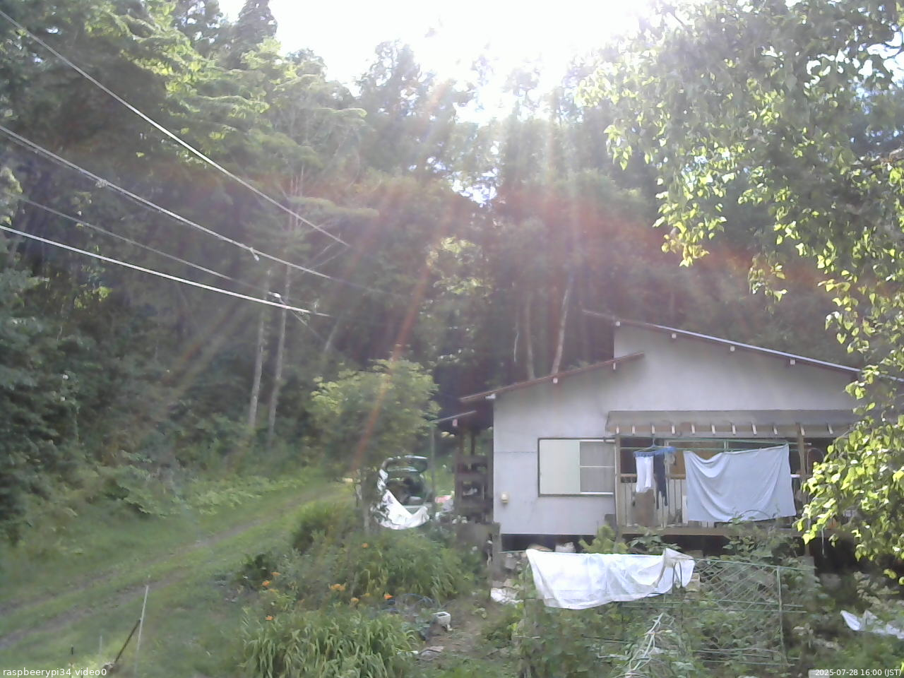 長野県菅平高原 ゆたか山荘 西側(坂上) 2025/07/28 16:00
