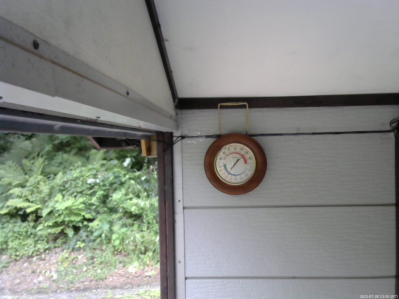長野県菅平高原 ゆたか山荘 温度計 2025/07/28 13:00