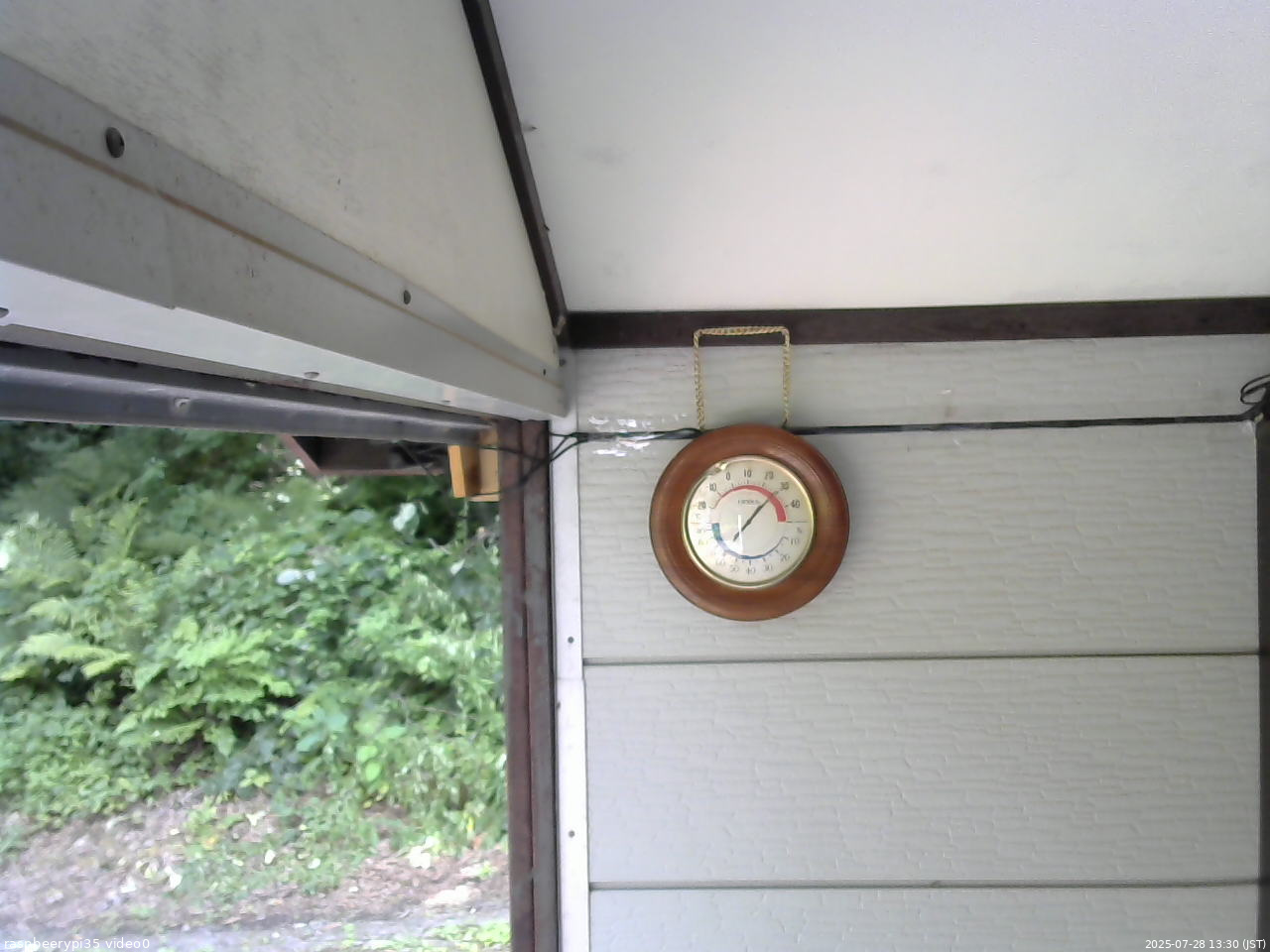 長野県菅平高原 ゆたか山荘 温度計 2025/07/28 13:30