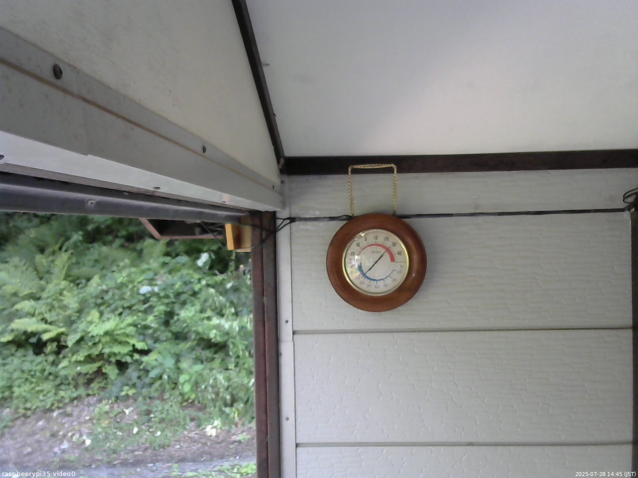 長野県菅平高原 ゆたか山荘 温度計 2025/07/28 14:45