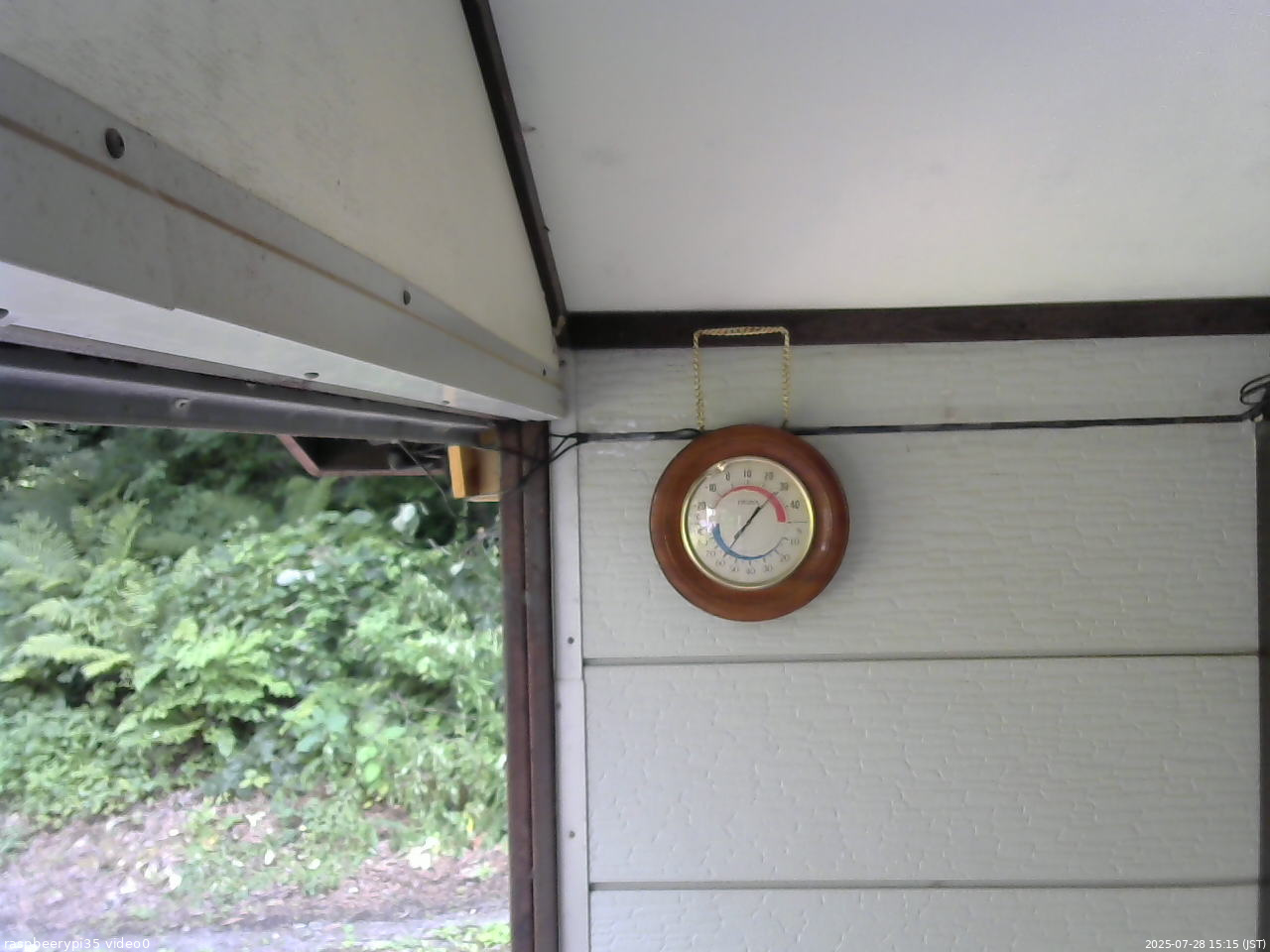 長野県菅平高原 ゆたか山荘 温度計 2025/07/28 15:15