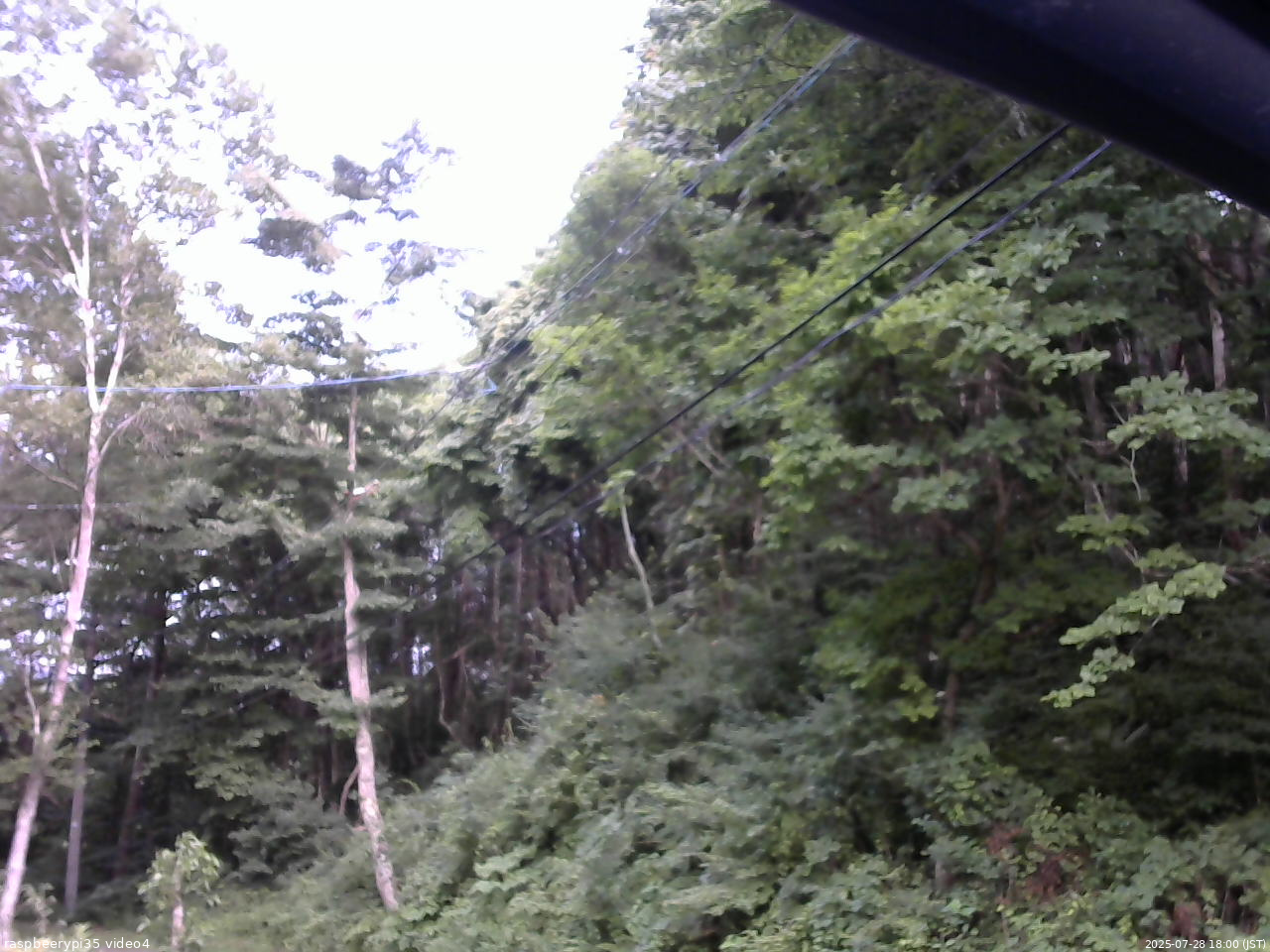 長野県菅平高原 ゆたか山荘 東側上空 2025/07/28 18:00