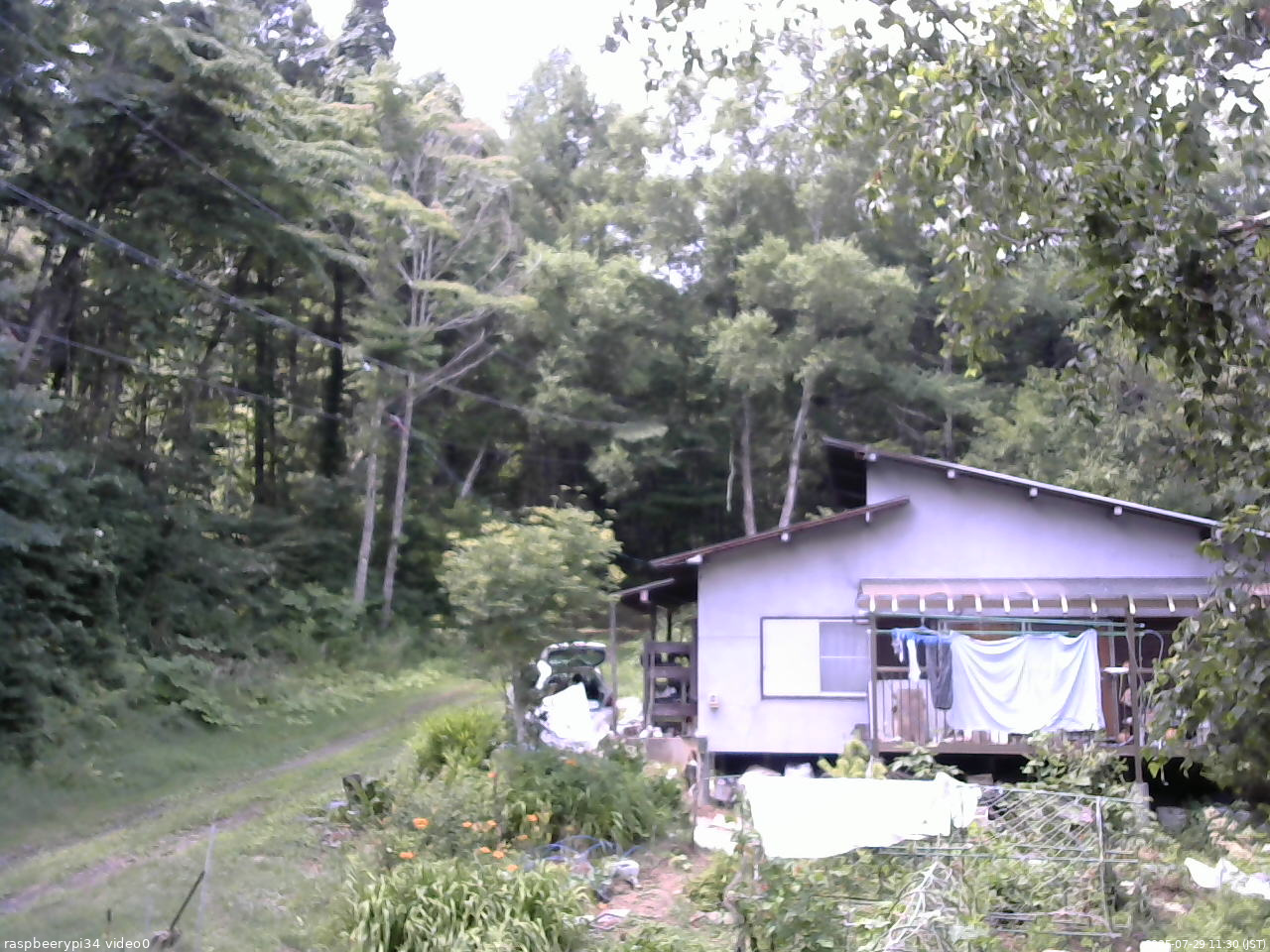 長野県菅平高原 ゆたか山荘 西側(坂上) 2025/07/29 11:30