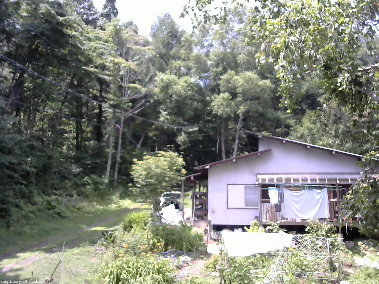 長野県菅平高原 ゆたか山荘 西側(坂上) 2025/07/29 11:45