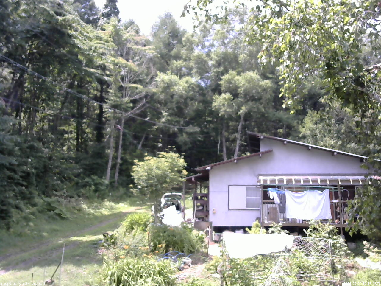 長野県菅平高原 ゆたか山荘 西側(坂上) 2025/07/29 12:15