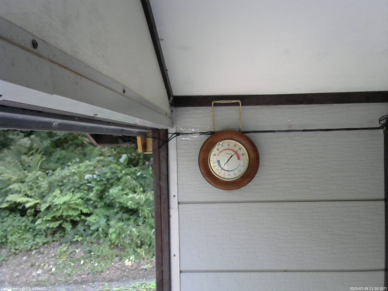 長野県菅平高原 ゆたか山荘 温度計 2025/07/29 11:30