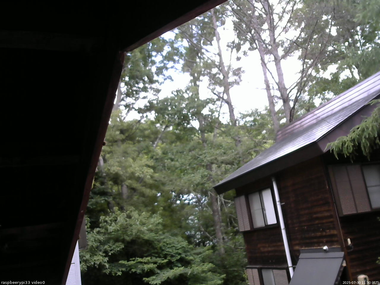 長野県菅平高原 ゆたか山荘 北側 2025/07/30 11:30