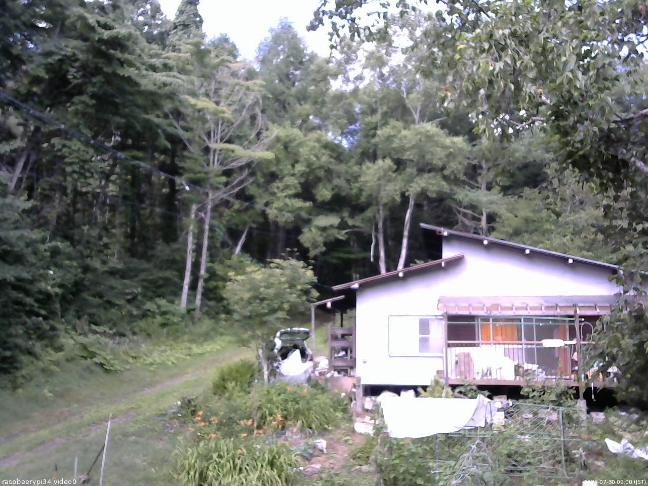 長野県菅平高原 ゆたか山荘 西側(坂上) 2025/07/30 09:00