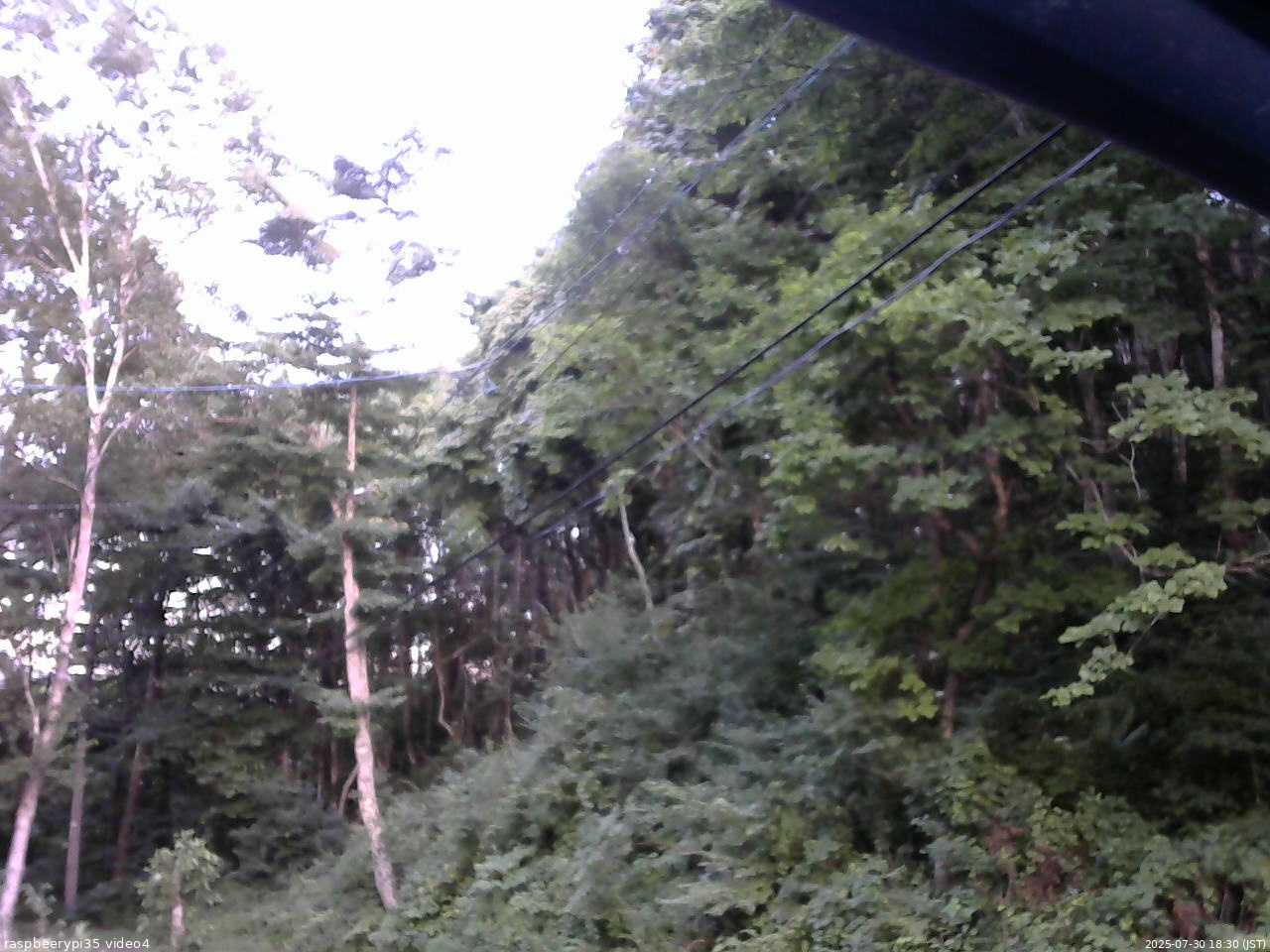 長野県菅平高原 ゆたか山荘 東側上空 2025/07/30 18:30
