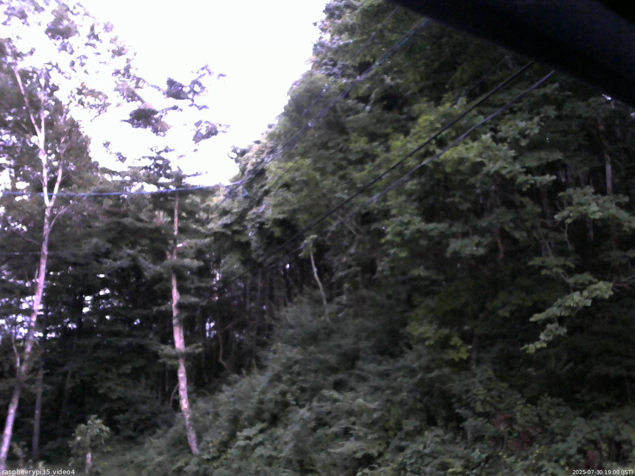長野県菅平高原 ゆたか山荘 東側上空 2025/07/30 19:00