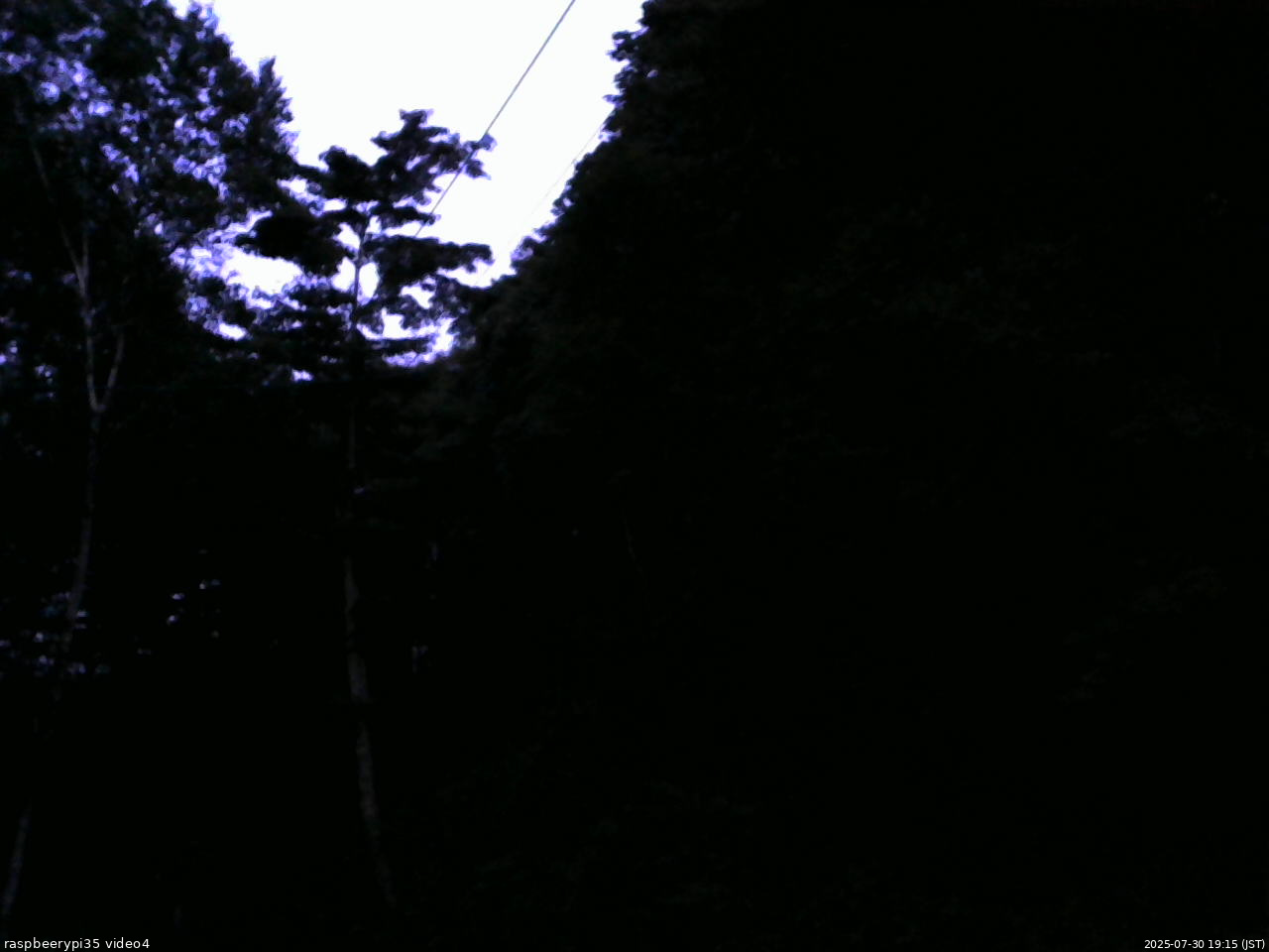 長野県菅平高原 ゆたか山荘 東側上空 2025/07/30 19:15