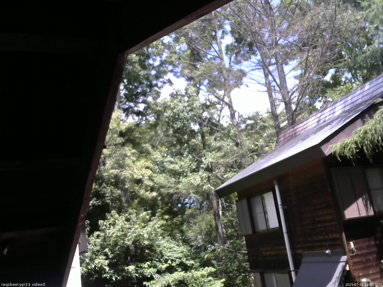 長野県菅平高原 ゆたか山荘 北側 2025/07/31 12:00