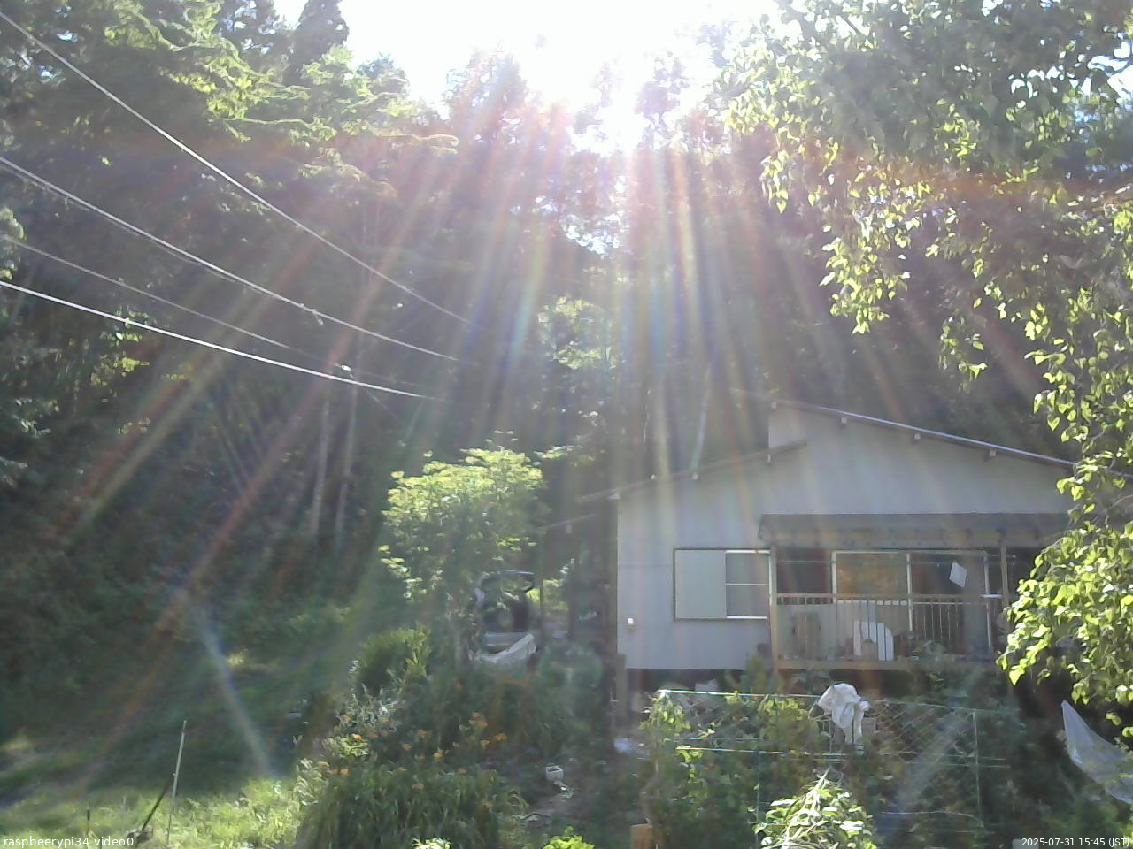 長野県菅平高原 ゆたか山荘 西側(坂上) 2025/07/31 15:45