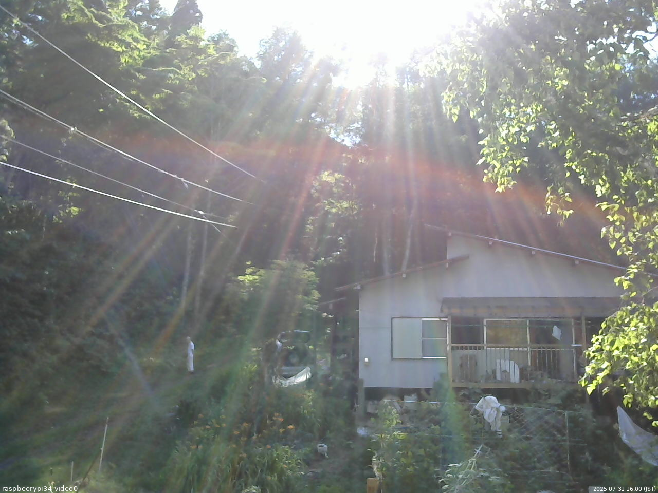 長野県菅平高原 ゆたか山荘 西側(坂上) 2025/07/31 16:00