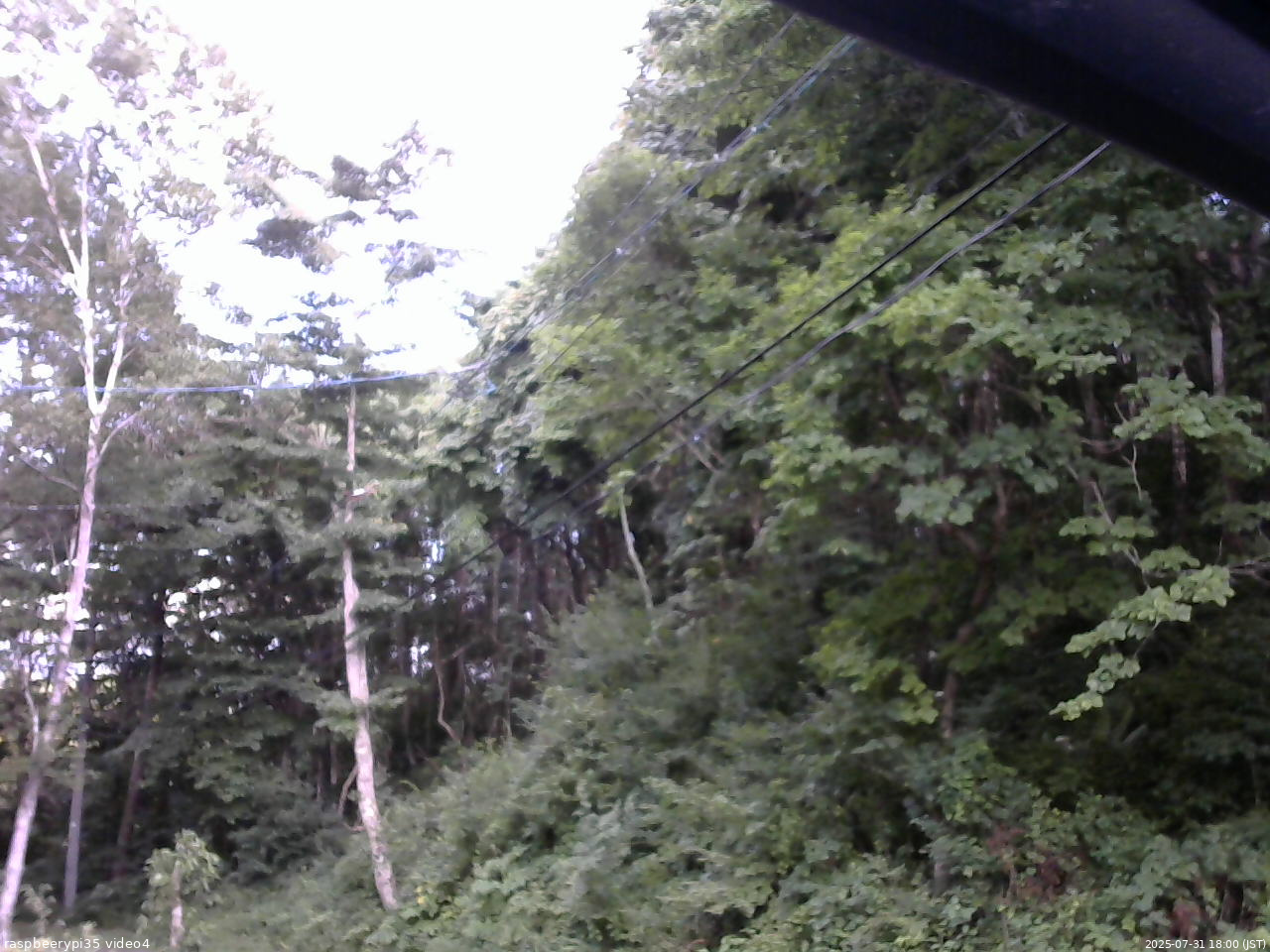 長野県菅平高原 ゆたか山荘 東側上空 2025/07/31 18:00